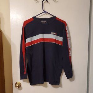 Abercrombie Men's Navy Long Sleeve Shirt XL